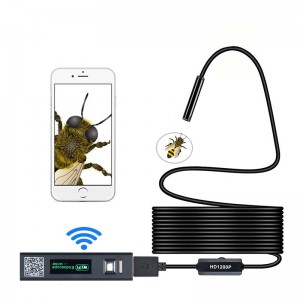 Wireless Endoscope 2.0 Megapixels HD WiFi Borescope อินเตอร์เฟส USB การตรวจสอบกันน้ำงู Camerafor Android, iOS และ Windows, iPhone, Samsung, แท็บเล็ต, Mac